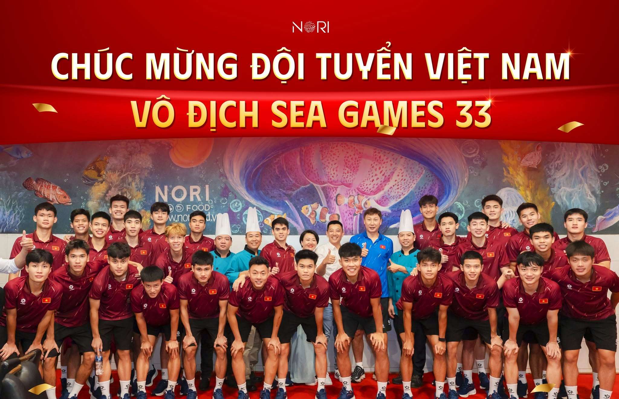 Đội tuyển bóng đá quốc gia Việt Nam ghé NORI Food Vũng Tàu