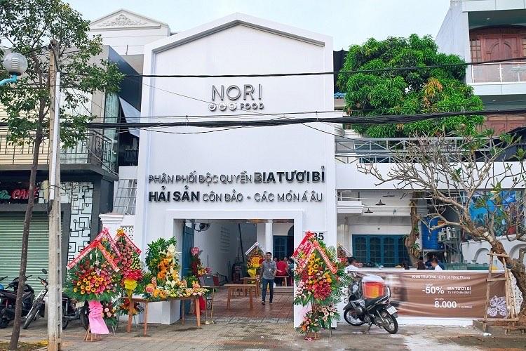 Mặt tiền nhà hàng NORI Food Vũng Tàu ngày khai trương
