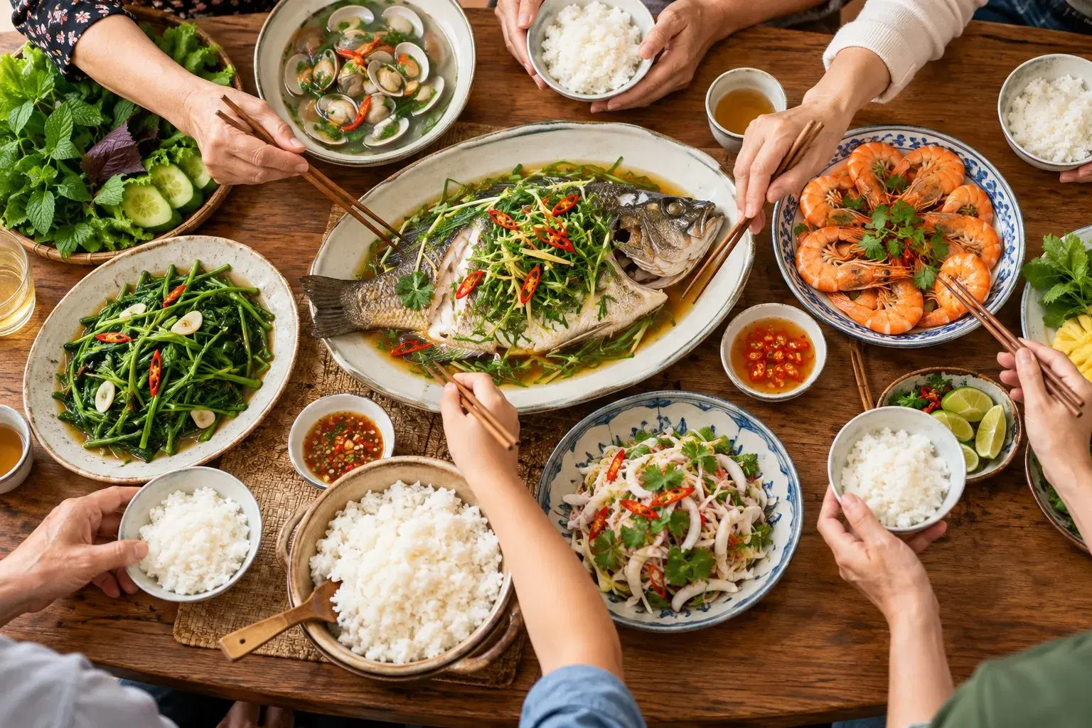 Bữa hải sản cho gia đình nhiều thế hệ: chọn món sao cho dễ ăn?
